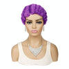 Ladies Short Hair Wig Retro Water Wave Curly Wig(51p #)