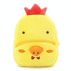 Kids 3D Animal Velvet Backpacks Children Cartoon Kindergarten Toys Gifts School Bags(Chick)