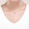 S925 Sterling silver Necklace Cute Pet Imprint Necklace