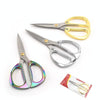 K82 Stainless Steel Alloy Scissors Multifunctional Household Powerful Diamond Scissors(Golden)