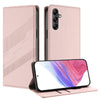 For Samsung Galaxy A15 4G / 5G Embossed Multi-functional Wallet Retro Leather Phone Case(Pink)