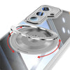 For Samsung Galaxy S25 5G 360 Holder MagSafe Acrylic Hybrid TPU Phone Case(Grey)