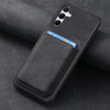 For Samsung Galaxy A55 5G Retro Leather Card Bag Magnetic Phone Case(Black)