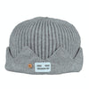 Unisex Autumn and Winter College Wind Crown Knit Hat, Hat Size:One Size(Light Gray)