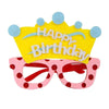 2 PCS Funny Glasses Birthday Party Cartoon Decoration Photo Props, Shape: Happy Birthday Dot