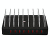 X6 96W 2.4A 8 USB Ports Smart Charger with Detachable Bezel, UK Plug(Black)