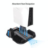 For Sony PS5 Slim PGTECH GP-521 Handle Charging Base Host Cooling Rack With Disc Rack(White)