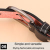 Dandali Ladies Microfiber Bottom Buckle Belt Versatile Jeans Waistband, Length: 105cm(Brown)