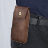 Mobile Phone Leather Waist Bag Holster Pouch M 6.5 Inch Brown
