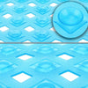 Non-slip Bath Mat Diamond Cut Bathtub Mats With Drain Holes And Suction Cup 88 x 40cm(Transparent)