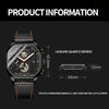BINBOND B6577 30M Waterproof Luminous Square Quartz Watch, Color: Black Steel-Black-Rose Gold