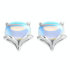 S925 Sterling Silver Moonstone Fox Ear Stud Women Earrings