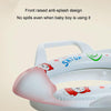 Children Toilet Seat Baby Extra Large Toilet Cover Soft Cushion Auxiliary Seat Loop(White)