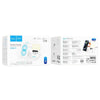 hoco CQ9 Crown 3 in 1 Wireless Fast Charger with Clock & Night Light(White)