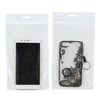 100 PCS 11cm x 18cm Hang Hole Clear Front White Pearl Jewelry Zip Lock Packaging Bag, Custom Printing and Size are welcome