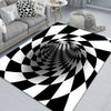 3D Geometric Stereo Trap Vision Living Room Bedroom Carpet, Size: 50x80cm(Rectangular Vision G)