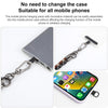 8mm 3 in 1 Anti-lost Strap Phone Crossbody Splicing Lanyard(Grey Blue)