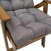 110x50cm Dome Waterproof Sun-proof Garden Folding High Back Chair Cushions, Color: Flower