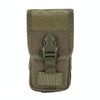 Multifunctional Molle System Waist Bag Outdoor Running Pockets for Mobile Phone under 5.5 inch(Army Green)
