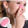 Blackhead Brush Face Cleansing Extractor Remover Tool Silicone Finger Massage Brush Face Exfoliating Cleansing Tool(Pink)