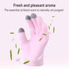 2 PCS Feather Yarn Touch Screen Gloves Outdoor Full Finger Gloves(Pink)