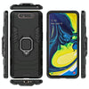 PC + TPU Shockproof Protective Case for Galaxy A80 / A90, with Magnetic Ring Holder (Black)