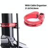 ZTTO MTB Road Bike Seatpost Clamp Aluminium Alloy Bicycle Parts,Diameter: 31.8mm(Red)