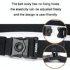 AWMN Outdoor Men Versatile Buckle Elastic Belt, Length: 120cm(Coffee)