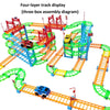 Rail Car Toy Set Assembled Electric Rail Toys With a Bus