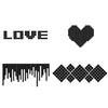 100 PCS Square Crystal Mosaic Mirror Acrylic Stereo Wall Stickers Creative Background Home Living Room Wall Sticker,Size:4*4cm(Black)