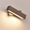 Simple Rotatable Bedside Bedroom Wall Lamp Warm Night Light, Size:31cm(Walnut)