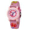 JNEW A335-20082 Children Cartoon 3D Butterfly Waterproof Time Cognitive Silicone Jelly Strap Quartz Watch(Loose Powder Pink)