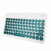 X3 10 inch Universal Tablet Round Keycap Wireless Bluetooth Keyboard (Dark Green)