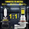 2 PCS V6 H10 DC9-36V 30W 3000LM IP65 Car LED Double Color Fog Light with 30LEDs SMD-2525 Lamp