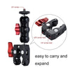 JMSUZ 124124 SLR Camera Rail Adjustable Clamp Crab Clamp (Red)