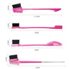 3 PCS Eyebrow Brush Eyelash Comb Set Hairline Comb Eyebrow Trimming Tool(C)