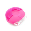 Silicone Sound Wave Vibration Massage Pore Cleaning Beauty Brush, Colour: Rose Red