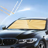 Car Windshield Titanium Sun Protection Heat Insulation Parasol(Large Gold 9957)