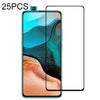 25 PCS 9H Surface Hardness 2.5D Full Glue Full Screen Tempered Glass Film For Xiaomi Redmi K30 Pro