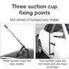 Dual-leg Car Suction Cup Mount with 1/4 inch Screw (Black)