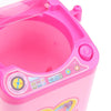 Mini Electric Washing Machine Pretend Play Children Furniture Toys(Pink)