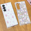 For Samsung Galaxy Z Fold4 Shell Texture Flower Pattern Protective Phone Case(Floral)