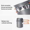 AOTU AT101 2 In 1 Outdoor Camping Cookware Picnic Portable Pot(Green Handle)