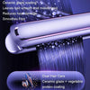 LTBEAR Negative Ion Straightening Curling Hair Wet and Dry Clipper Anti Hot Curling Iron, CN Plug(Purple)
