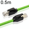 0.5m CAT6 Double Shielded Gigabit Industrial Cable Vibration-Resistant And Highly Flexible Drag Chain Cable
