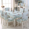 Home Dining Table/Chair Non-Slip Cover, Size: 130x180cm Tablecloths(Elegant Blue)