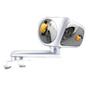 Car Auxiliary Mirror Multi-Function Wide-Angle Rear View Reversing Mirror(White Right)