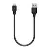 WK WDC-105i 2.4A 8 Pin Full Speed Pro Charging Data Cable, Length: 25cm(Black)