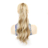 P96 Clip-On Wig Long Ponytail Water Ripple Long Curly Wig(4)