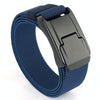 Men Casual Fashion Stretch Woven Quick Buckle Belt, Length: 125cm(Royal blue)